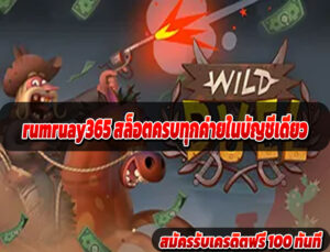 rumruay365 สล็อตครบทุกค่ายในบัญชีเดียว